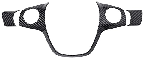 HouYeen - Rivestimento per volante in stile fibra di carbonio per Ford Focus MK3, Kuga MK2, Grand C-Max MK2