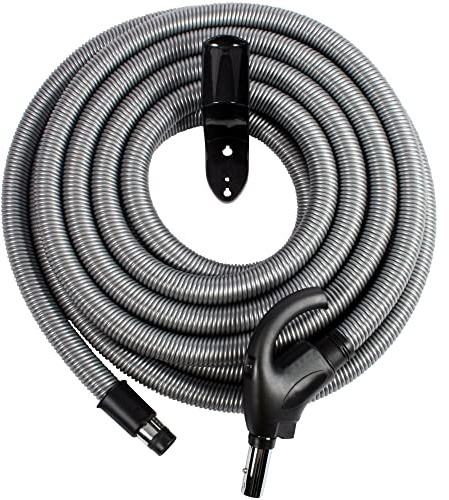Cen-Tec Systems 97283 Low Voltage Central Vacuum Hose and Hanger, 40 Ft, Silver