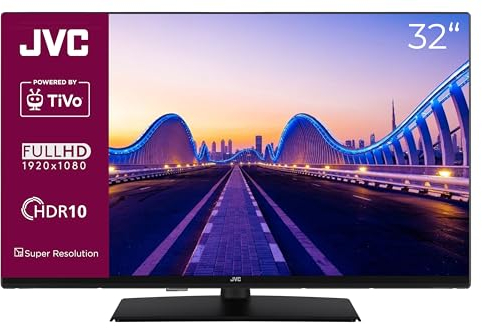 JVC Fernseher 32 Zoll Smart TV powered by TiVo (Full HD, HDR, Triple-Tuner, 6 Monate HD+ inkl.) LT-32VF5355