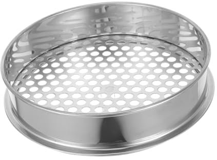 INOOMP Tamiz De Redondos Para Jardín Tamiz De Tierra Malla Para Tamizar Rocas Práctico Para Limpieza De Suelos De Acero Inoxidable