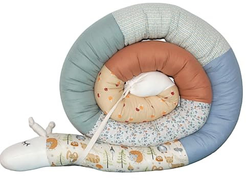 Bettschlange/Bettschnecke XXL (Motiv Fuchs/Hase/Igel) Länge 250cm **personalisierbar** Seitenschläferkissen