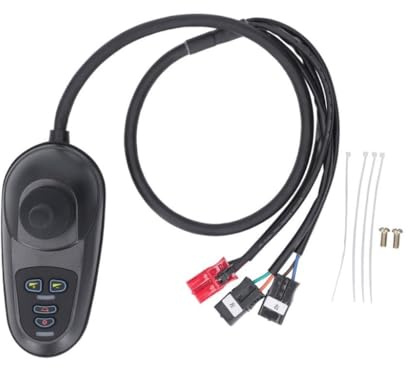 perfk Controlador de joystick para sillas de ruedas, 45 a, 24 V, accesorios, controlador de motor de 4 teclas para scooters de movilidad eléctrica