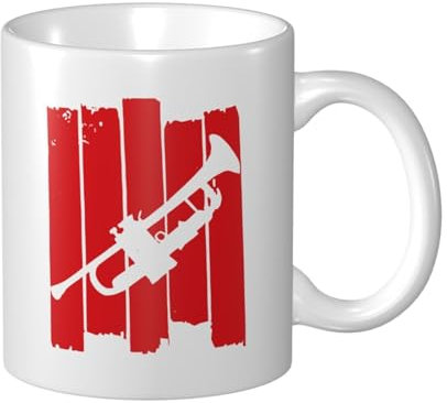 Tazas De Café Trompeta Tazas De Té Moderna Hombres Tazza Di Latte, Para Oficina, Cocina, Cumpleaños, 330ml