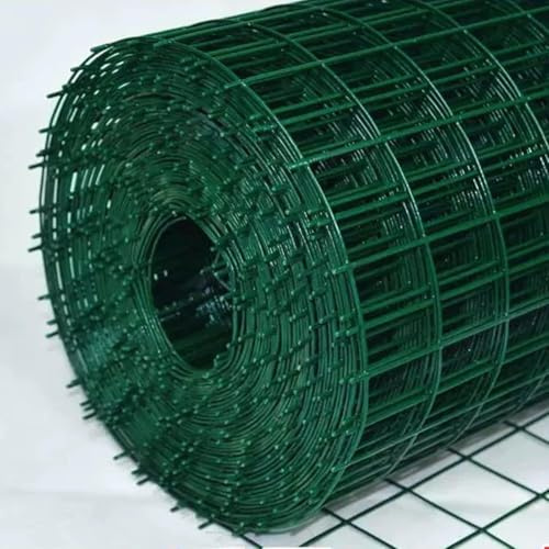 Valla de malla de alambre para jardín, 1,2 x 10 m, alambre soldado verde para verduras, frutas y arbustos, rollo de valla de jardín reutilizable para una mayor protección de las plantas