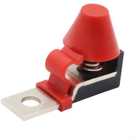 Kit di morsettiera fusibile batteria 60-300A per auto, marina, barca, portafusibili con borchie M8, tensione massima 58 V, per protezione dell'alimentazione CC (100 A)