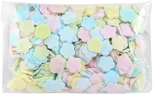 Elzhan 1000 Sheets Colorful Portable Disposable Paper Soap Portable Travel Hiking Washing Hand Bath Toiletry Paper Sheets Confetti Women Kids Soap ， Cleansers