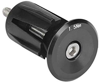 Lenkerendkappen für Fahrradlenker, aus Aluminiumlegierung, für Lenker, Rennrad (schwarz)