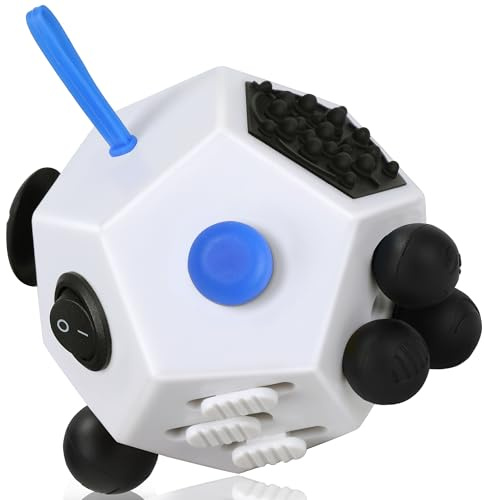 VCOSTORE Fidget Toys Cube 12 Sidor - Anti Stress Leksak Ångest Artsylabs Kub Leksak Original För Vuxna,Barn - ADD,ASD,ADHD - Skola,Kontor,Resor - BY