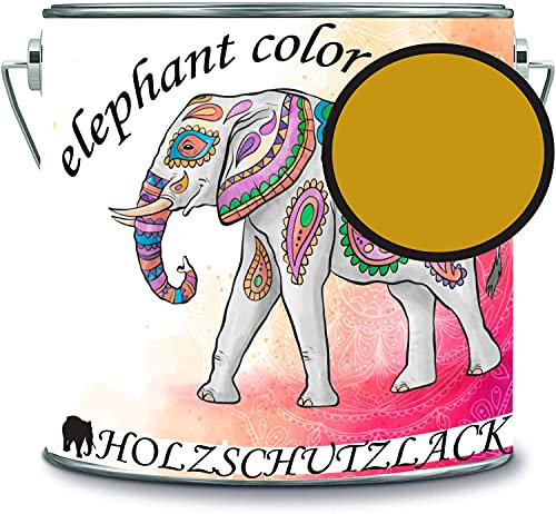 Barniz protector para madera, resistente a la intemperie y a largo plazo, protección contra la intemperie, color protección para madera, color amarillo miel RAL 1005