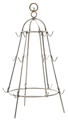 PartyKindom Support Suspendu pour Barbecue Acier Inoxydable Support pour Aliments De Gril pour Extérieur