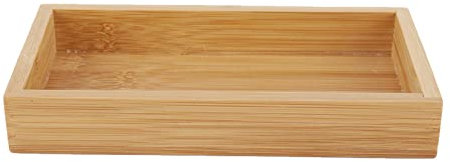Vassoio da Portata, Vassoio di Bambù Set di Vassoi Rettangolari in Stile Giapponese Piatto da Portata per Bevande da Tè, Vassoio da Portata per Cena in Legno per Cibo, Colazione,(19.2 * 10.2 * 3 cm)