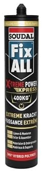 Fix All X-Treme Power Express, Montagekleber, Hybrid-Polymer, Soudal 280 ml, Schwarz