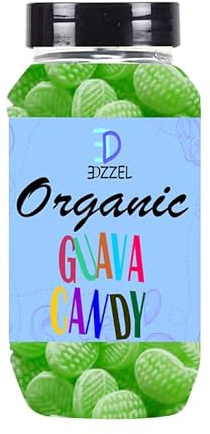 EDZZEL Caramelo de guayaba orgánico tradicional de (100 gramos), paquete de 1 caja