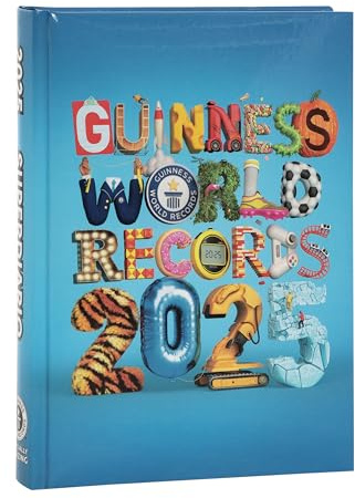 GUINNESS WORLD RECORDS - Superdiario Standard 2024-2025, Diario Scuola per Bambini e Ragazzi, con Copertina Rigida e 384 Pagine a Colori, Ideale per Scuola Elementare e Media, 13x17.8 cm, Grigio