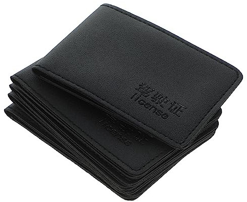 SEWACC 2sets Car Document Holder Case Organizer for Drivers License Id for Men Pu Material 5pcs*2