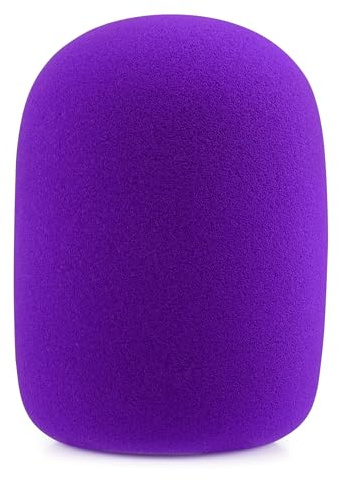LEFXMOPHY Purple Windscreen for Rode Podmic Procaster Podcaster NT1 NT1-A NT2-A NT-USB K2 NT1000 NT2000 Pop Filter Replacement Foam Cover Pod Mic WS2 Microphone Wind screen