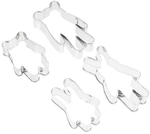 Cabilock 4piezas Moldes De Galletas De Animales Cortador De Galletas De Metal Molde Para Hornear Resistentes Altas Temperaturas Diseño