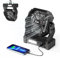 Qoosea Ventilateur de Camping Portable Tente Ventilateur 8000mAh 3 en 1 Ventilateur de Tente Extérieure avec Lumière LED de Classe 3 à 4 Vitesses pour la Pêche en Plein air de Voyage de Tente