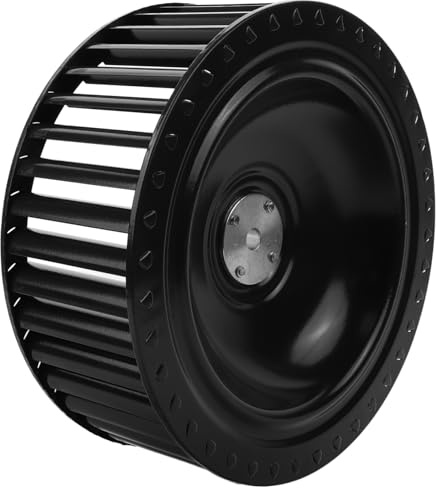 COLLBATH Ruota a Vento Resistente All’usura ai Danni per Cappa Cucina in Ferro Nero Ventola Motore Ricambio per Aspiratore Domestico
