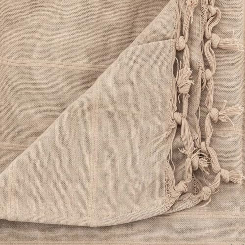 Atmosphera - Jeté de lit en Coton - Lin 160x220 cm