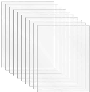DRERIO 10 Pezzi 15 x 10 cm Lastre Plexiglass 1mm Fogli acrilici in Trasparente Plexiglass Pannello Plexiglass per Decorazione Domestica, Display, Cornice, Pittura