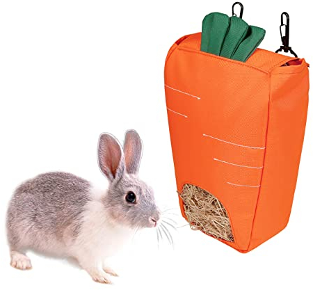 Kaninchen Heutasche Kleintier Futterspender Futterstation Kleintiere Heutasche Futtersack für Hase, Chinchilla, Hamster Kleine Tiere