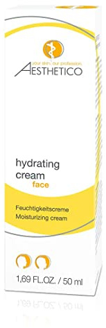 AESTHETICO hydrating cream - Hautdurchfeuchter, Pflegecreme f?r trockene und emfindliche Haut, Anti-Aging mit Hyaluron 3 x 50 ml
