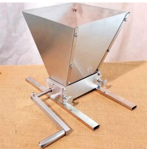 Manual Electric Grain Mill Barley Grinder Malt Crusher Home Brew Mill 2 Rollers