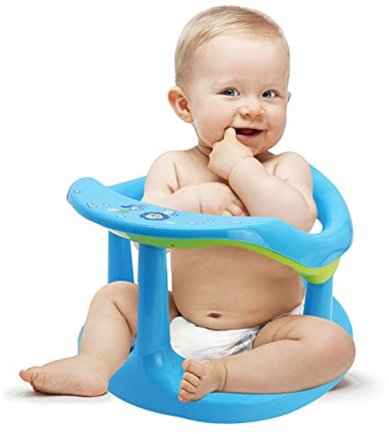 astound Badesitz für Babys,Baby-Badesitz mit rutschfestem Saugnapf & Rückenlehne - Niedliche Baby-Duschstühle zum Sitzen in der Badewanne, Badezimmersitze für Babys von 6–18 onaten