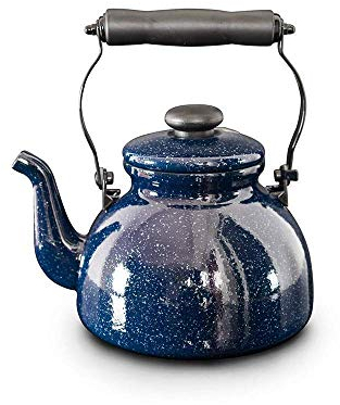 HHUARI Emaille Milky Way Starry Pot, Pfeifkessel Emaille Wasserkocher Gasherd Teekanne Zubereitung von Tee, Kaffee und heißem Wasser, geeignet für alle Herdarten The New
