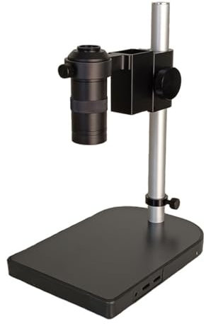Mikroskop-Zubehör-Kit 40 mm großer, verstellbarer Stereo-Digital-Industrie-Labormikroskop-Objektiv-Tischständer, 130-facher Zoom, C-Mount-Objektiv Mikroskopische Objektträger (Size : With 130X Lens)