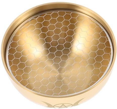 Bol D'offrande en Laiton Rond, Décor Rétro à Motif Créatif