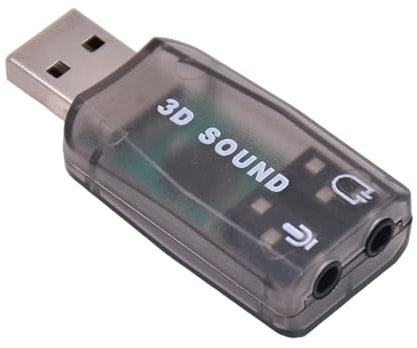 Scheda Audio Esterna - Adattatore Audio Esterno USB ? Adattatore Audio USB Canale ABS Per Computer Esterno ? Adattatore Audio Per Cuffie Con Microfono Per PC E Laptop Per Guardare Film, Guardare La TV