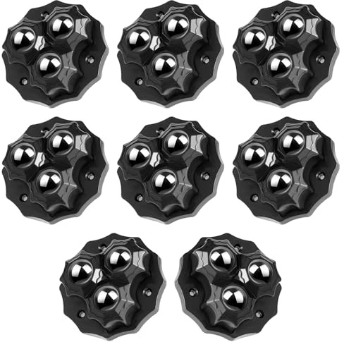 8 Stück Möbelrollen flach kugelrollen für möbel möbelroller rollen für möbel Kugelrollen Schwerlast Universal 360 Moving Wheels Sselbstklebendes Schwerlast Für Transport Möbeln