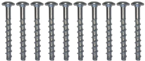 10x Remstaler BETONSCHRAUBE Linsenkopf mit Torx-Antrieb | Stahl verzinkt | Ø5 - Ø6 | ETA Zulassung | made in GERMANY | Betonschrauben (6x40)