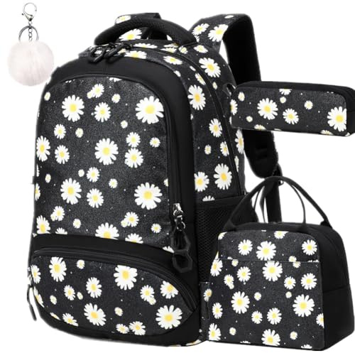 Jumpopack Cartable Fille Primaire CP Sac A Dos Fille Primaire Glitter Marguerite Sacs Scolaires, Cartables et Trousses