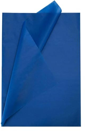 GAKA FAVOR Seidenpapier Marineblau - 50x70cm,50 Blatt Seidenpapier Geschenkpapier Blau für Kunsthandwerk Ideen, Verpacken, Gastgeschenke