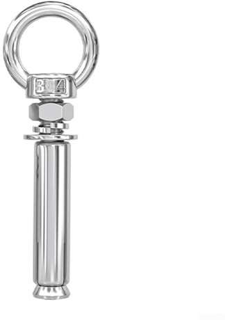 Boulons d'expansion d'ancrage en acier inoxydable 304 avec vis à œil et anneaux pour montage mural robuste Longueur 6810 mm (M10 x 120)