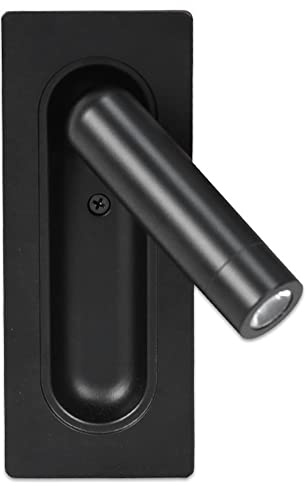 Lampada da Parete da Incasso per Interni, faretto da Lettura a LED con Protezione per Gli Occhi, semplici faretti da Parete per la casa, Luce da Lettura Notturna in Alluminio, per Camera da Letto