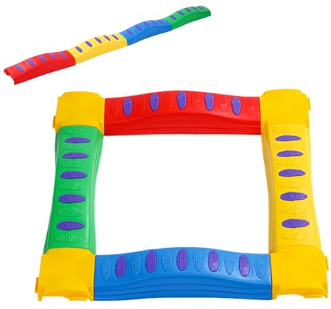 Qukoielly Schwebebalken für Kleinkinder, Gymnastik-Balance-Trainingsgerät – Feinmotorik-Trainer | für und Mädchen von 3–5 Jahren für drinnen und draußen, Hinterhof, Spielzimmer, Vorschule