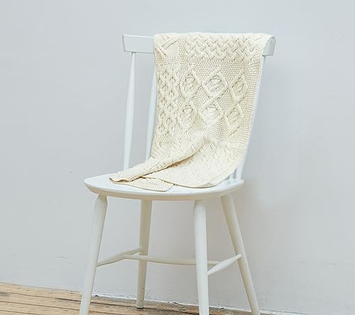 Supersoft Baby Bedding White Cot Throw Patchwork Design