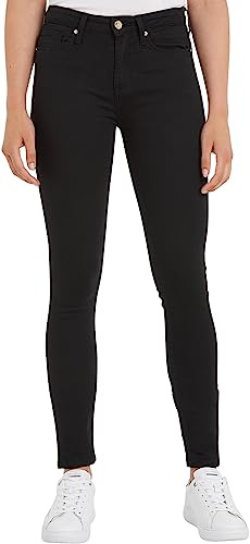 Tommy Hilfiger Jeans dam Heritage Como Skinny RW Stretch, Svart (Masters Black), 27W/30L