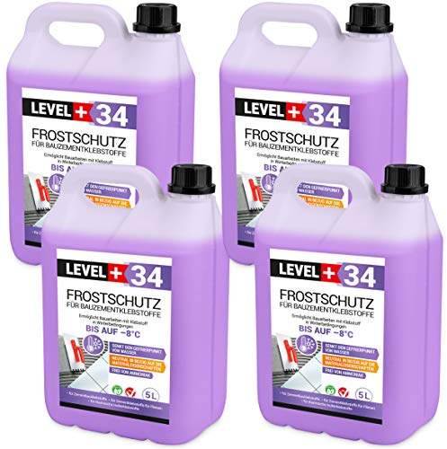 Protection antigel 20 L pour colle à ciment de construction, colle pour carrelage pour colles isolantes thermiques RM34