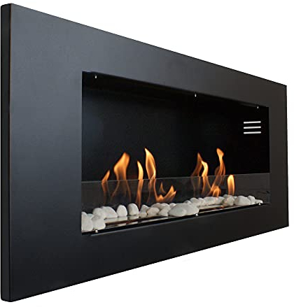 Kaminbau Mierzwa Gelkamin Ethanolkamin Kaminofen Aurora Luxus Royal Schwarz Matt