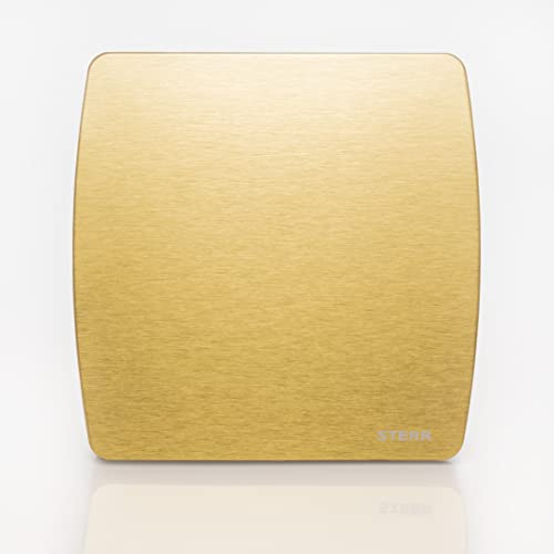 STERR Badlüfter 150 mm mit Rückschlagventil - Golden Badezimmerlüfter - leiser Betrieb - moderner Ventilator für das Badezimmer - Wandlüfter - Reduzierung der Luftfeuchtigkeit