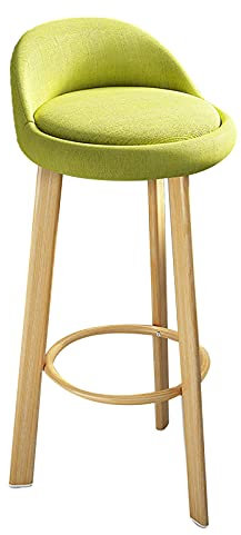 Trästol Trästol med fotstöd Enkel montering Farmhouse Barstolar för Inomhus Utomhus Hem Kök Business (Grå 79cm) (Grön 79cm) Made in China