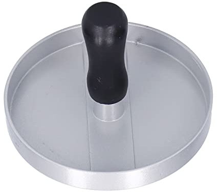 HERCHR Hamburger Press Patty Maker, Aluminium Hamburger Burger Press with Plastic Handle Non Stick Burger Press Mould for Homemade Burgers(Single)