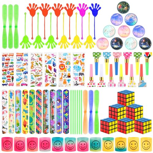 MINISOISO Kindergeburtstag Mitgebsel Set 74 Stück Mitbringsel Kindergeburtstag Gastgeschenke für Mädchen Jungen -Kinder Party Mitgebsel Party Favor Spielzeug Pinata Füllung Beutel Karnevalspreise