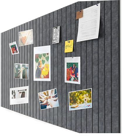 Filz Pinnwand Selbstklebend 60 x 40 cm – Dekorative Pinnwand aus Filz für Büro, Küche & Kinderzimmer – Multifunktionale Memo-Boards mit Wandmontage, Ideal als Vision Board