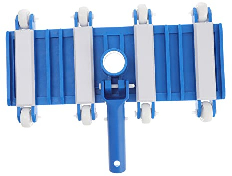 KONTONTY Limpiafondos Piscina Manual de Abs Ruedas Antideslizantes, Cabezal Flexible para Limpiar Fondo de Piscina Interior y Exterior